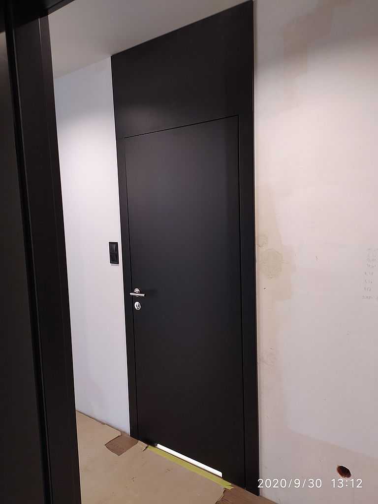 Czarne drzwi wewnętrzne Kraków 04