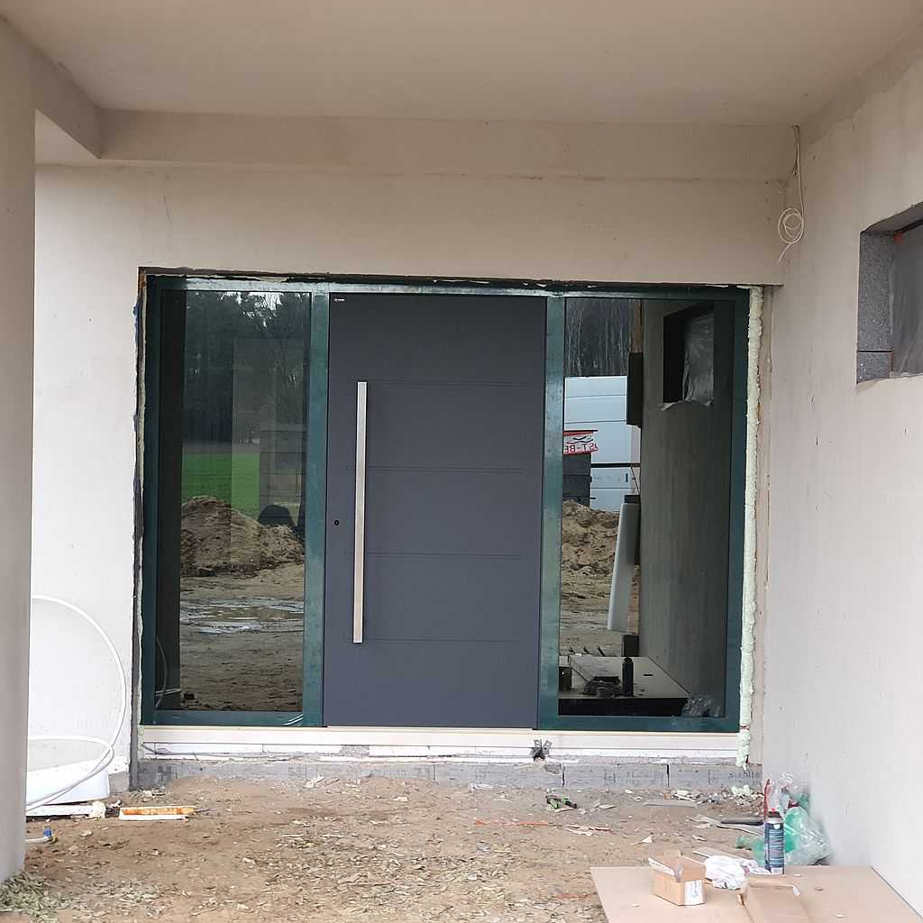 Aluminiowe drzwi zewnętrzne Łódź 02
