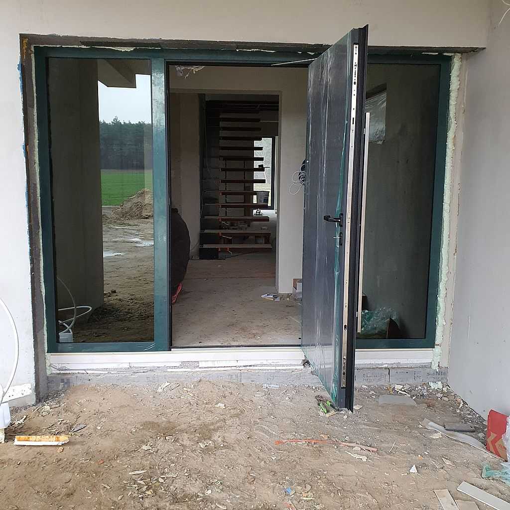 Aluminiowe drzwi zewnętrzne Łódź 03